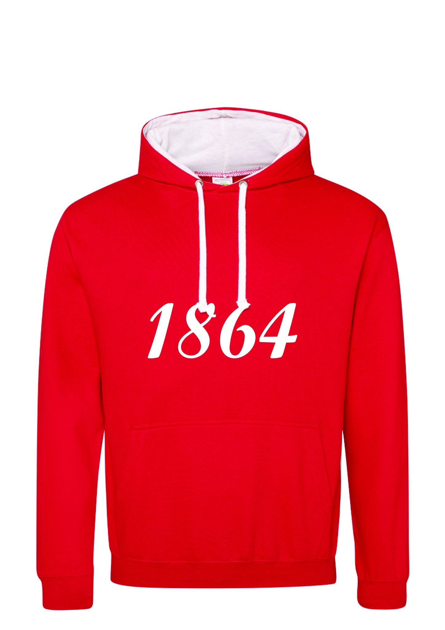 1864 Contrast Hood Hoodie (Adult)