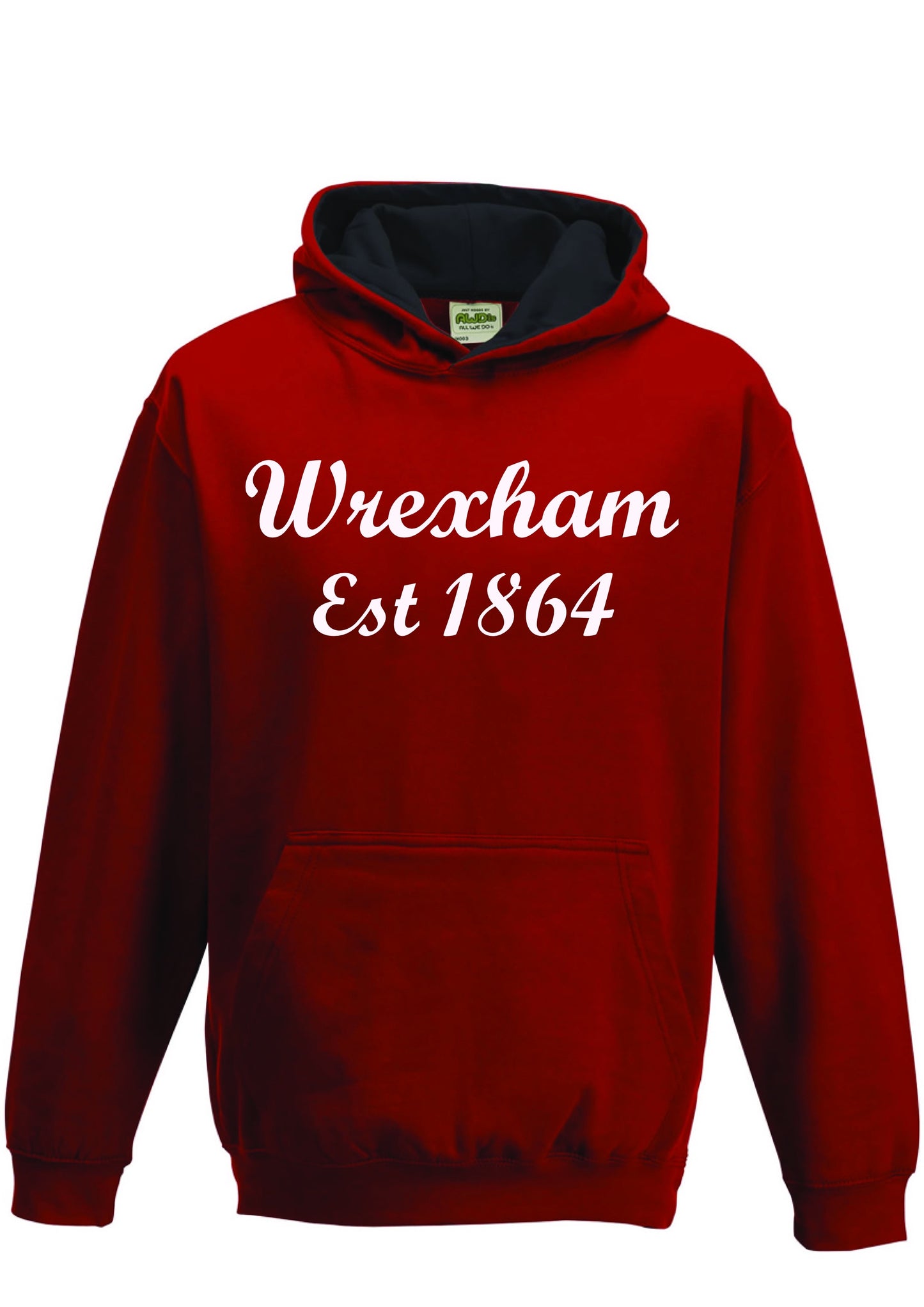 Wrexham Est 1864 Contrast Hood Hoodie (Childrens)