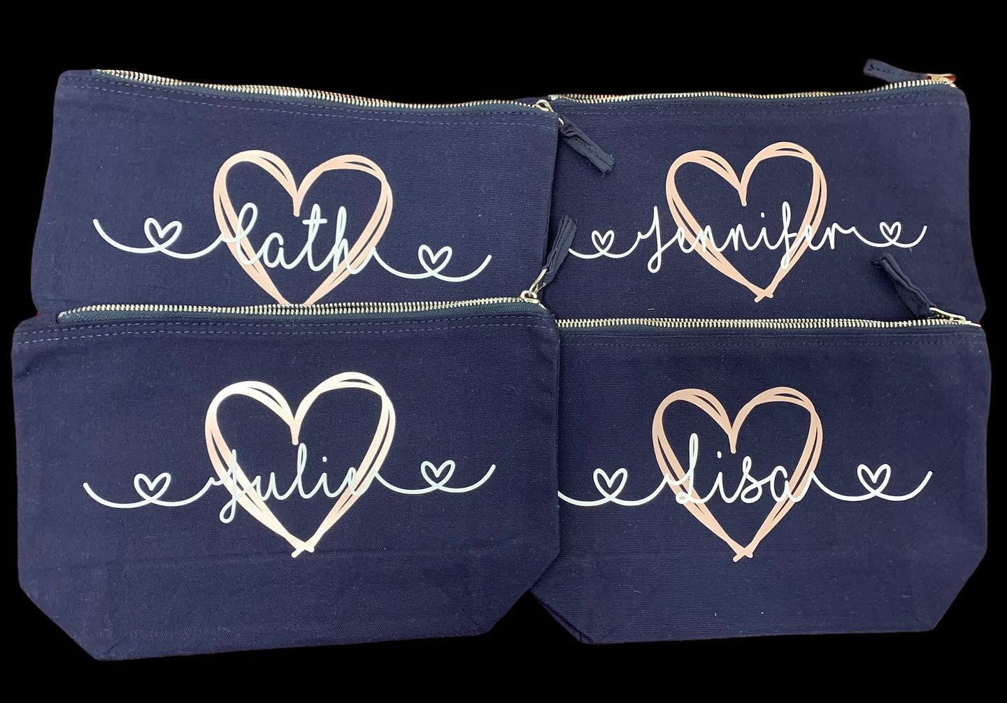 Personalised Zipped Pouch/Make up bag