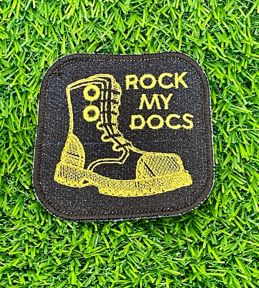 Rock my Docs Embroidery Patch