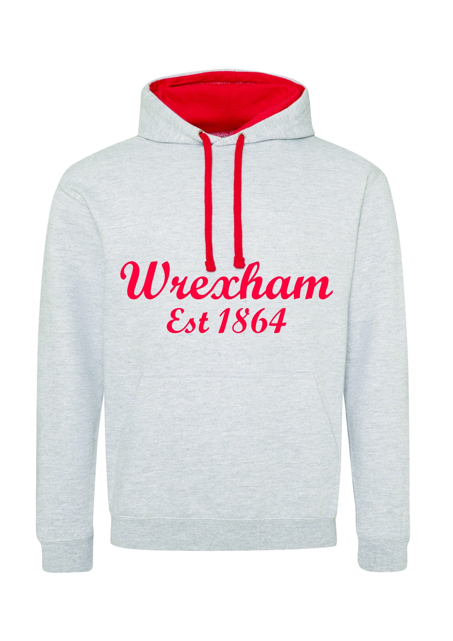 Wrexham Est 1864 Contrast Hood Hoodie (Adult)