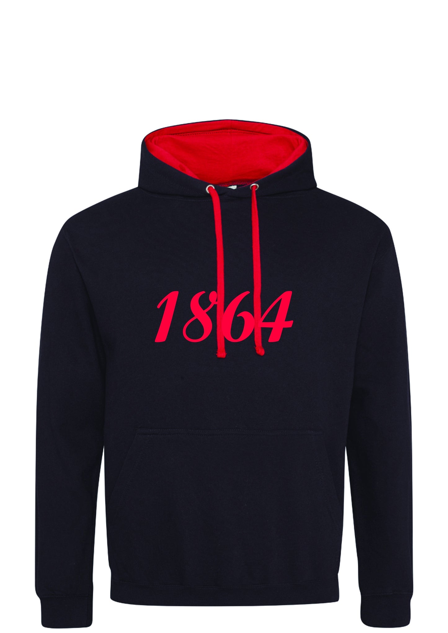1864 Contrast Hood Hoodie (Adult)