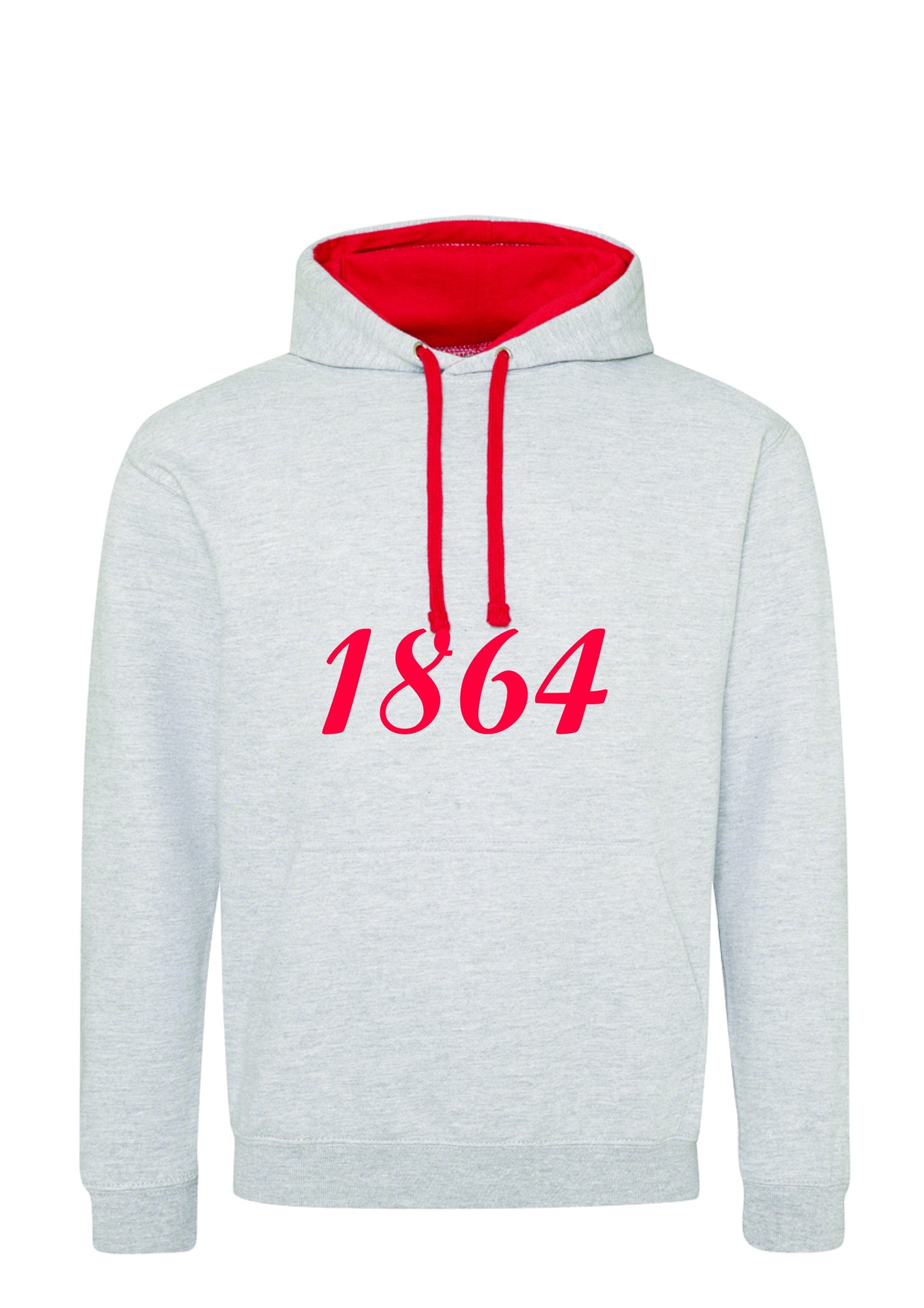 1864 Contrast Hood Hoodie (Adult)