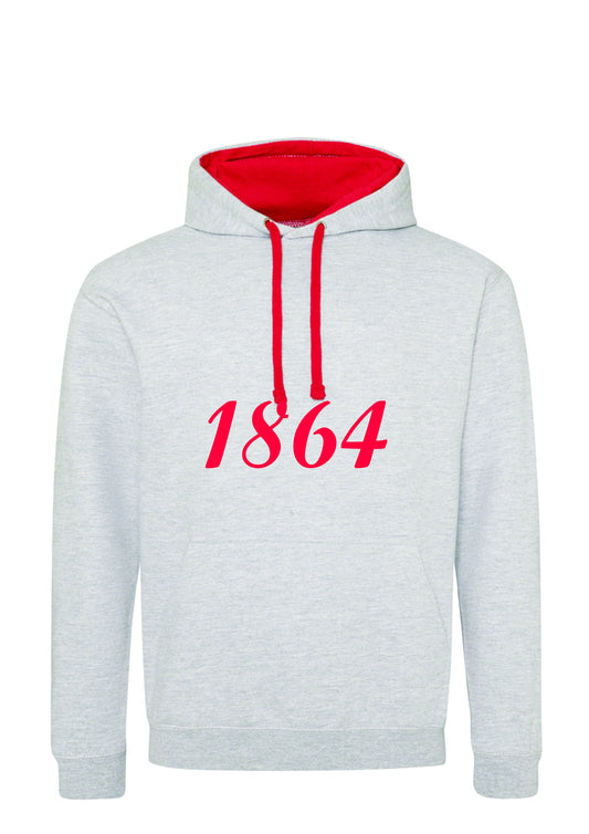 1864 Contrast Hood Hoodie (Adult)