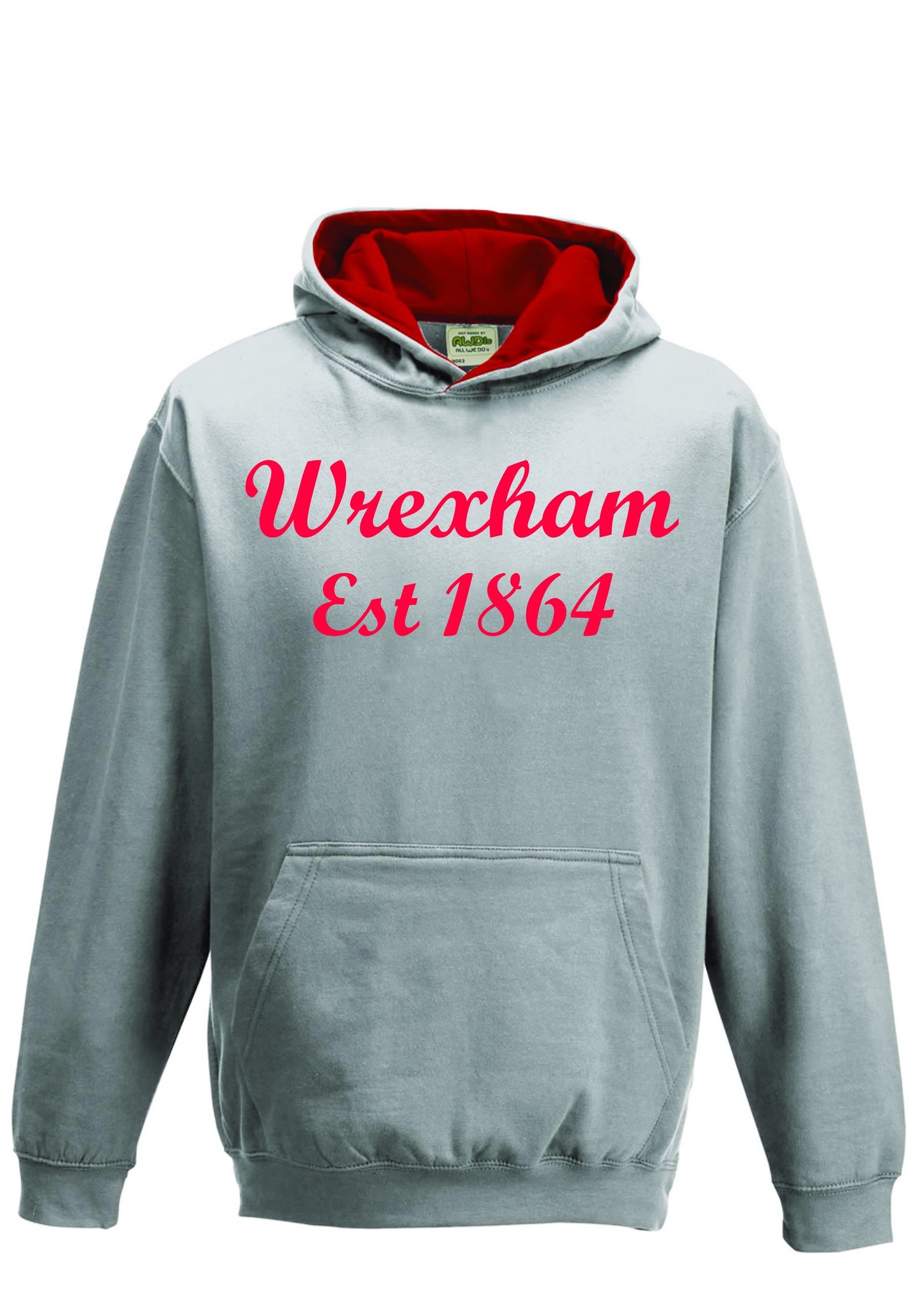 Wrexham Est 1864 Contrast Hood Hoodie (Childrens)