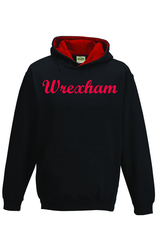 Wrexham Contrast Hood Hoodie (Childrens)