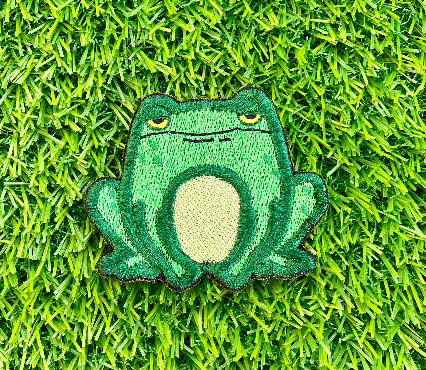 Frog Embroidery Patch