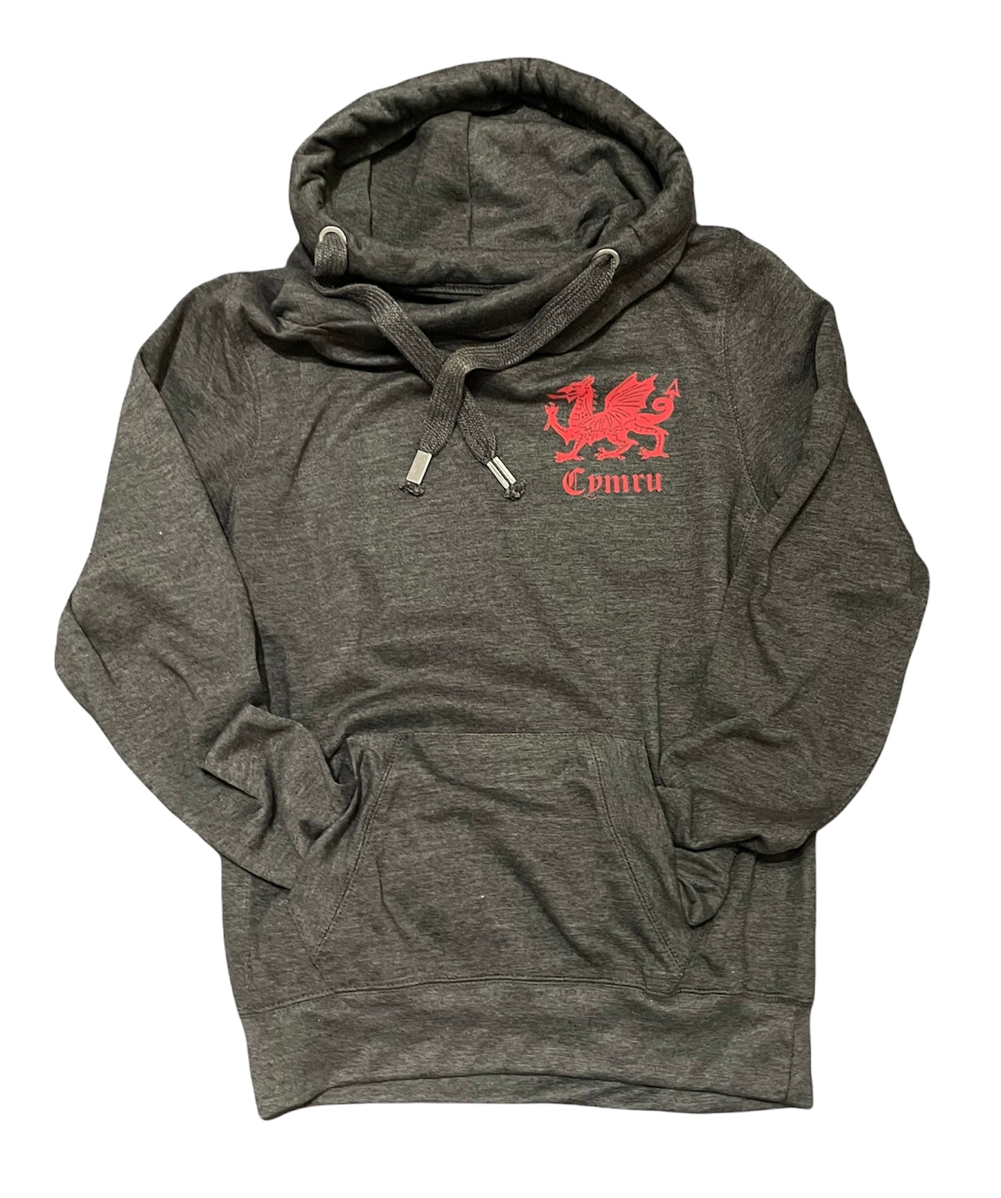 Wales, Welsh Dragon Cross Neck Hoodie