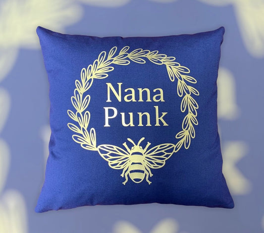 Personalised Bee Wreath Cushion