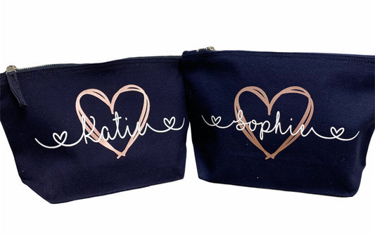 Personalised Zipped Pouch/Make up bag
