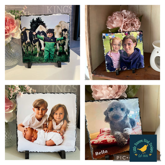 Personalised Photo Slate 20cm x 20cm