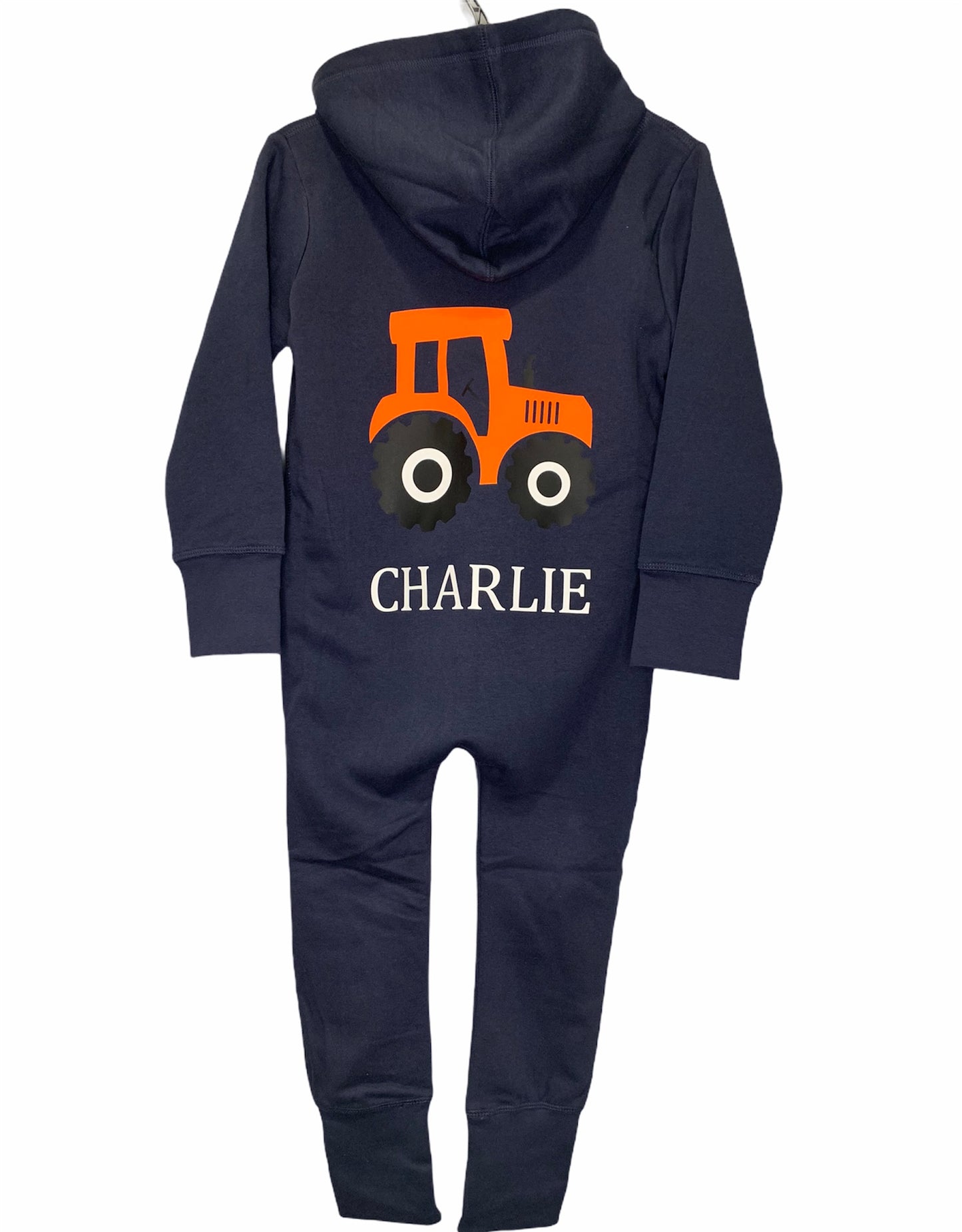 Personalised Tractor Onesie